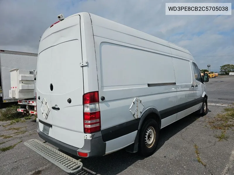 2012 Mercedes-Benz Sprinter 2500 High Roof VIN: WD3PE8CB2C5705038 Lot: 40589020