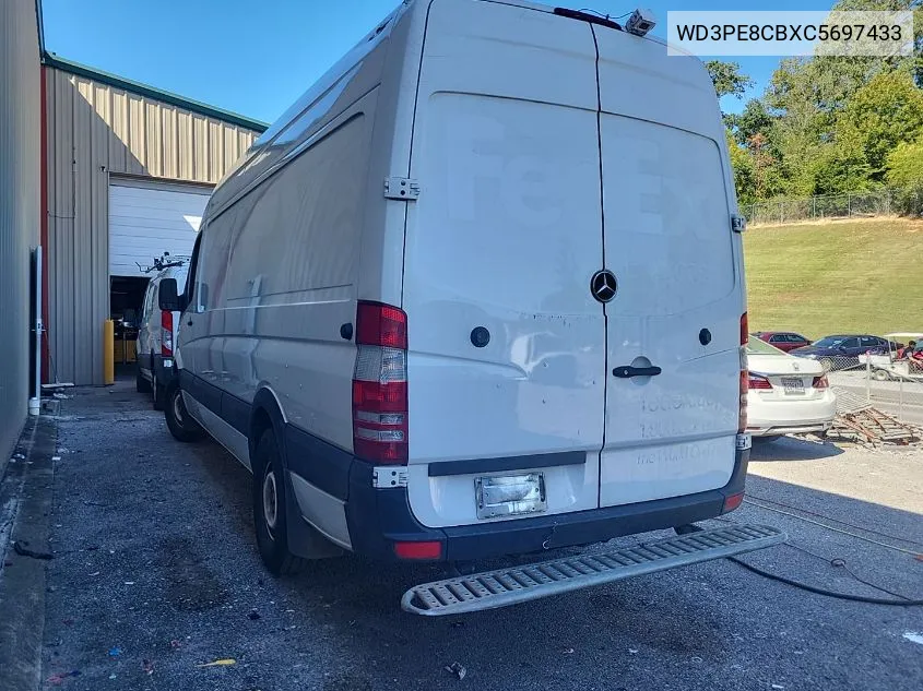 2012 Mercedes-Benz Sprinter 2500 VIN: WD3PE8CBXC5697433 Lot: 40605259