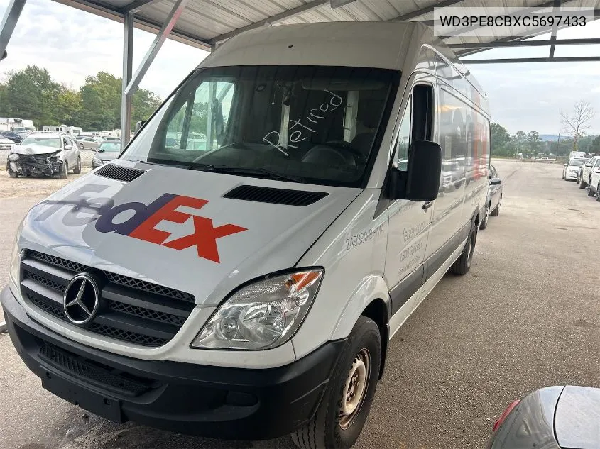 2012 Mercedes-Benz Sprinter 2500 VIN: WD3PE8CBXC5697433 Lot: 40605259