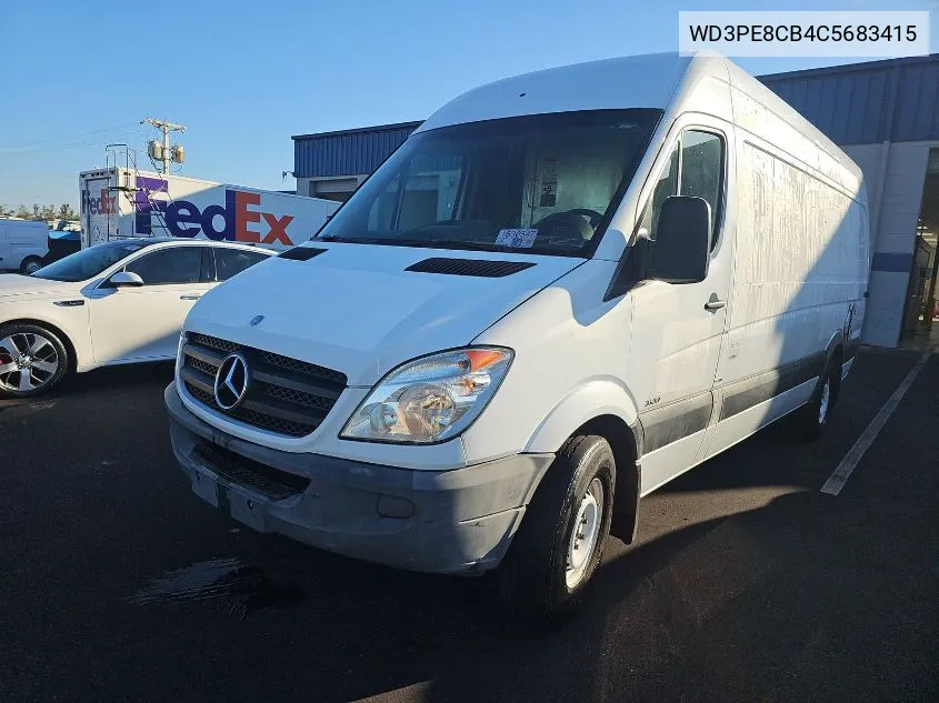 2012 Mercedes-Benz Sprinter 2500 VIN: WD3PE8CB4C5683415 Lot: 40713448