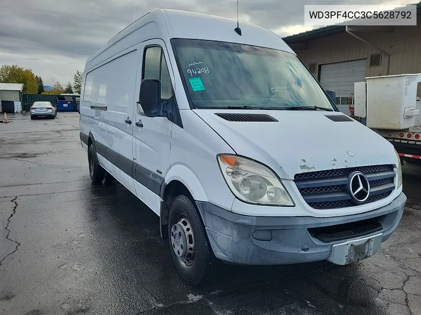 2012 Mercedes-Benz Sprinter 3500 VIN: WD3PF4CC3C5628792 Lot: 40731340