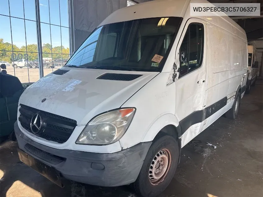 2012 Mercedes-Benz Sprinter 2500 High Roof VIN: WD3PE8CB3C5706327 Lot: 40768340