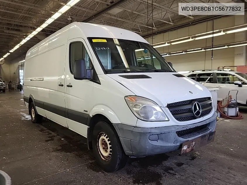 2012 Mercedes-Benz Sprinter 2500 VIN: WD3PE8CB1C5677832 Lot: 40804744