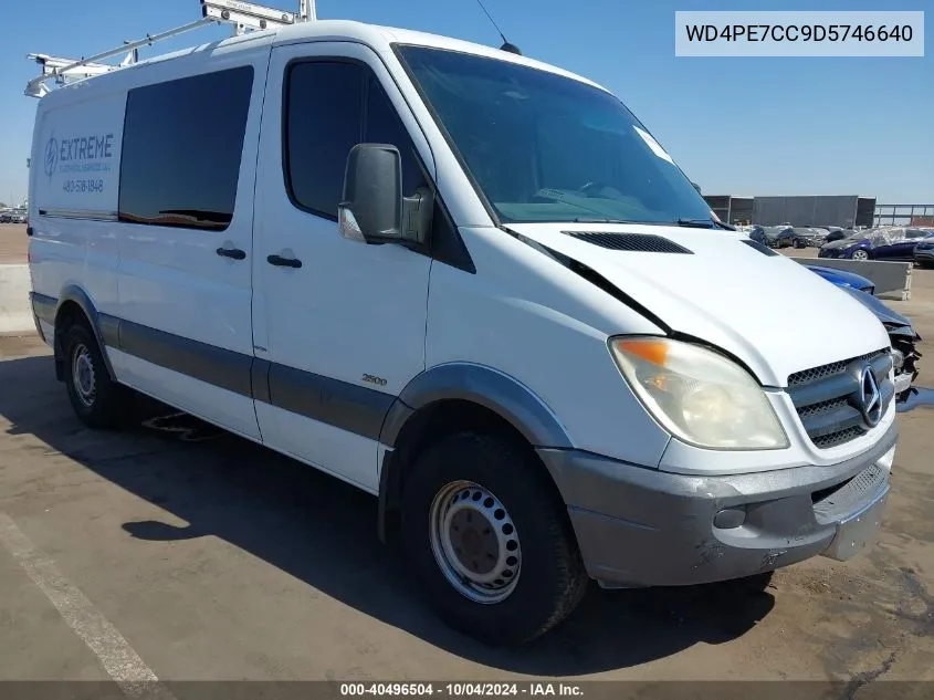 2013 Mercedes-Benz Sprinter 2500 Normal Roof VIN: WD4PE7CC9D5746640 Lot: 40496504