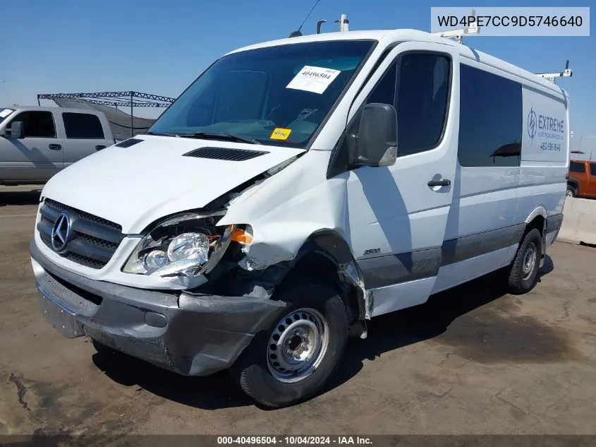 2013 Mercedes-Benz Sprinter 2500 Normal Roof VIN: WD4PE7CC9D5746640 Lot: 40496504