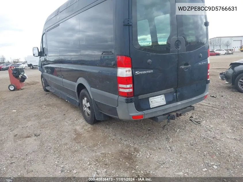 2013 Mercedes-Benz Sprinter 2500 High Roof VIN: WDZPE8CC9D5766631 Lot: 40536473