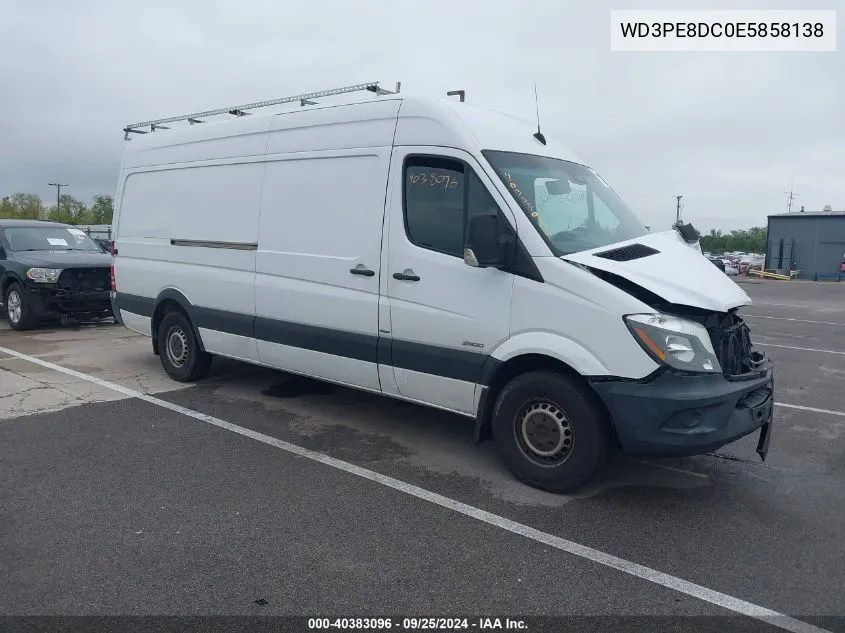 2014 Mercedes-Benz Sprinter 2500 High Roof VIN: WD3PE8DC0E5858138 Lot: 40383096