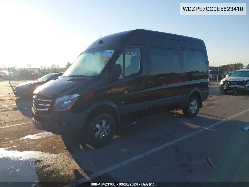 2014 Mercedes-Benz Sprinter 2500 Normal Roof VIN: WDZPE7CC0E5823410 Lot: 40423108