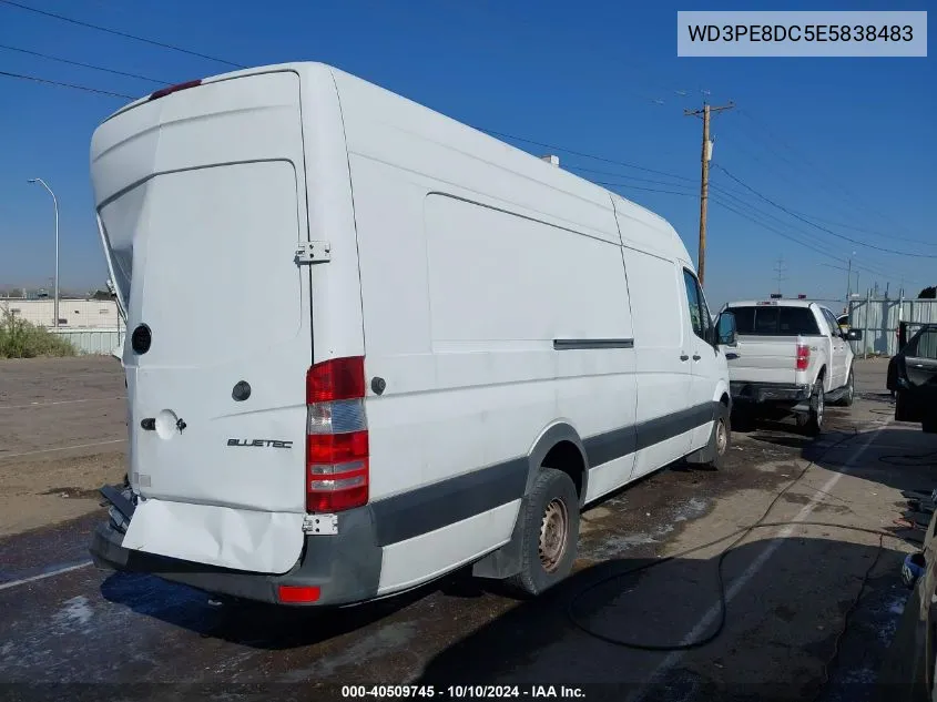 2014 Mercedes-Benz Sprinter 2500 High Roof VIN: WD3PE8DC5E5838483 Lot: 40509745