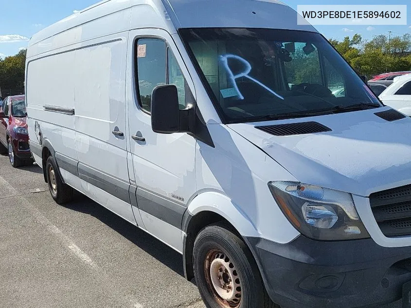 2014 Mercedes-Benz Sprinter 2500 VIN: WD3PE8DE1E5894602 Lot: 40715450