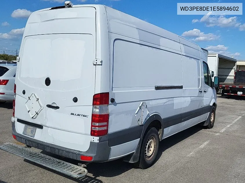 2014 Mercedes-Benz Sprinter 2500 VIN: WD3PE8DE1E5894602 Lot: 40715450