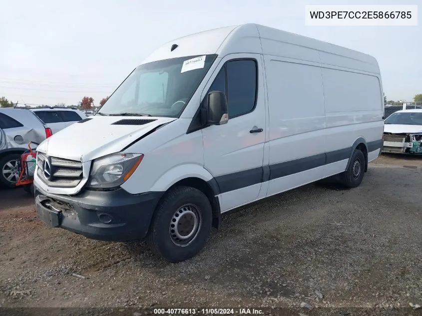 2014 Mercedes-Benz Sprinter 2500 Normal Roof VIN: WD3PE7CC2E5866785 Lot: 40776613