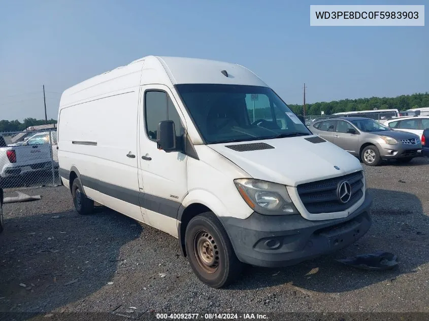 2015 Mercedes-Benz Sprinter 2500 High Roof VIN: WD3PE8DC0F5983903 Lot: 40092577