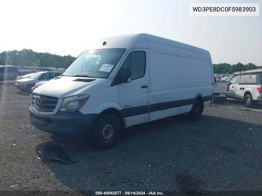 2015 Mercedes-Benz Sprinter 2500 High Roof VIN: WD3PE8DC0F5983903 Lot: 40092577