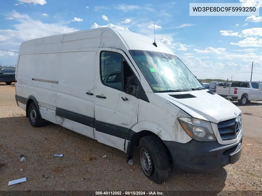 2015 Mercedes-Benz Sprinter 2500 High Roof VIN: WD3PE8DC9F5993250 Lot: 40112052