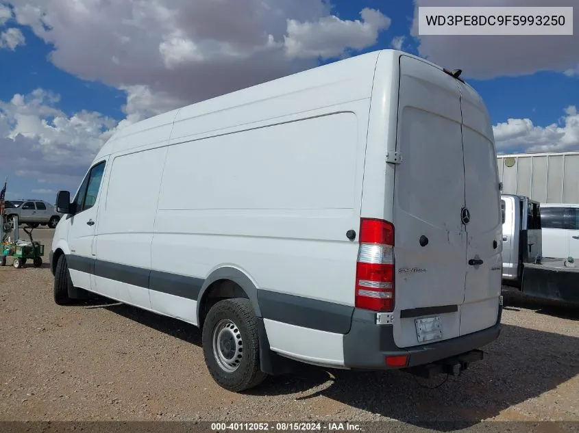 2015 Mercedes-Benz Sprinter 2500 High Roof VIN: WD3PE8DC9F5993250 Lot: 40112052