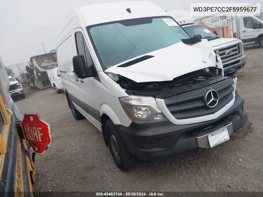 2015 Mercedes-Benz Sprinter 2500 2500 VIN: WD3PE7CC2F5959677 Lot: 40463744