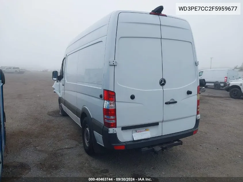 2015 Mercedes-Benz Sprinter 2500 2500 VIN: WD3PE7CC2F5959677 Lot: 40463744