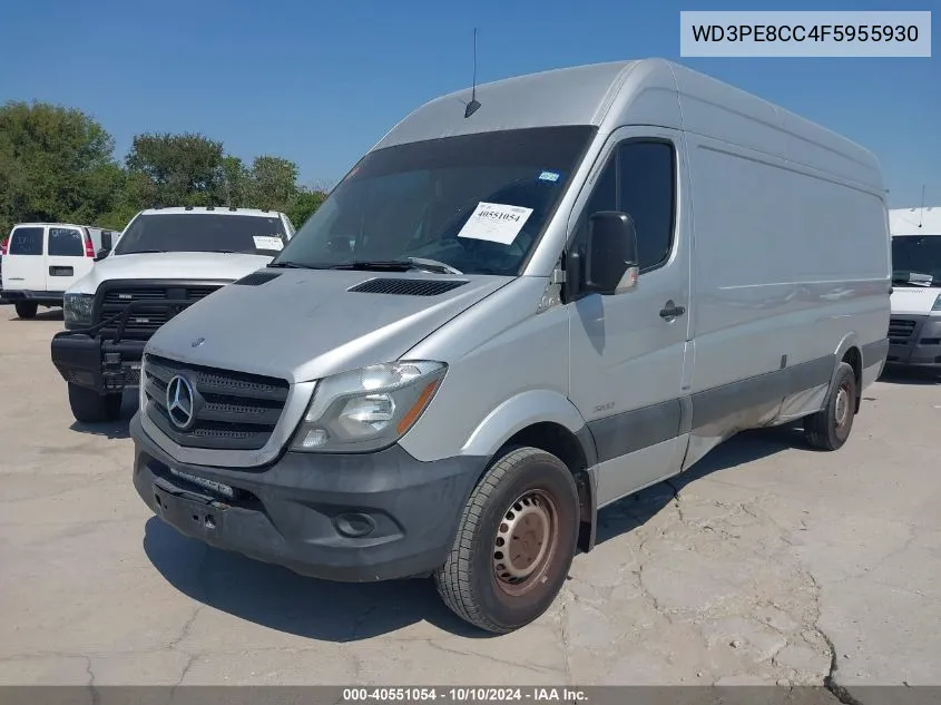 2015 Mercedes-Benz Sprinter 2500 High Roof VIN: WD3PE8CC4F5955930 Lot: 40551054