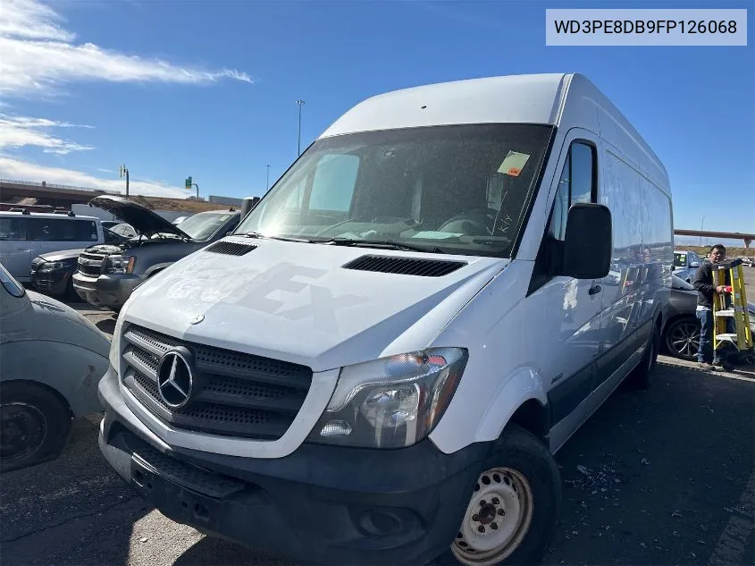 2015 Mercedes-Benz Sprinter 2500 VIN: WD3PE8DB9FP126068 Lot: 40731615