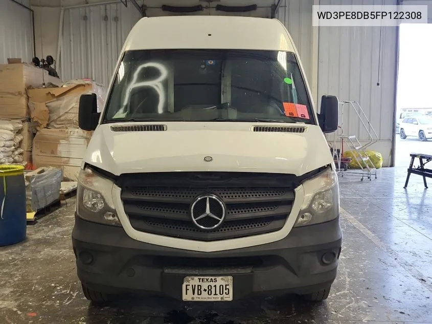 2015 Mercedes-Benz Sprinter 2500 High Roof VIN: WD3PE8DB5FP122308 Lot: 40893990