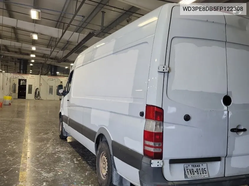 2015 Mercedes-Benz Sprinter 2500 High Roof VIN: WD3PE8DB5FP122308 Lot: 40893990