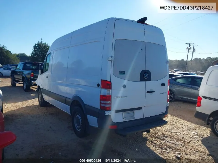 WD3PE7DD4GP218427 2016 Mercedes-Benz Sprinter 2500 Normal Roof