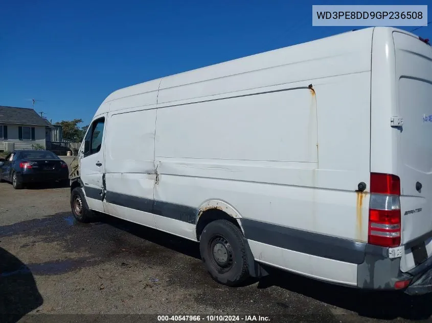 2016 Mercedes-Benz Sprinter 2500 High Roof/High Roof VIN: WD3PE8DD9GP236508 Lot: 40547966