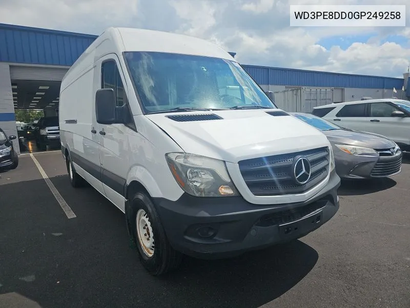 2016 Mercedes-Benz Sprinter 2500 High Roof/High Roof VIN: WD3PE8DD0GP249258 Lot: 40649033