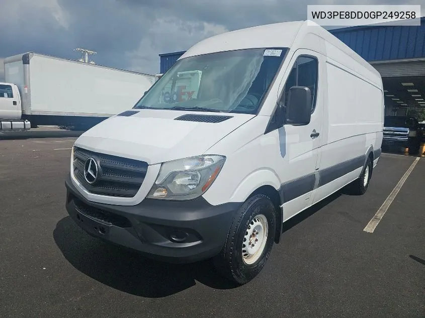 2016 Mercedes-Benz Sprinter 2500 High Roof/High Roof VIN: WD3PE8DD0GP249258 Lot: 40649033