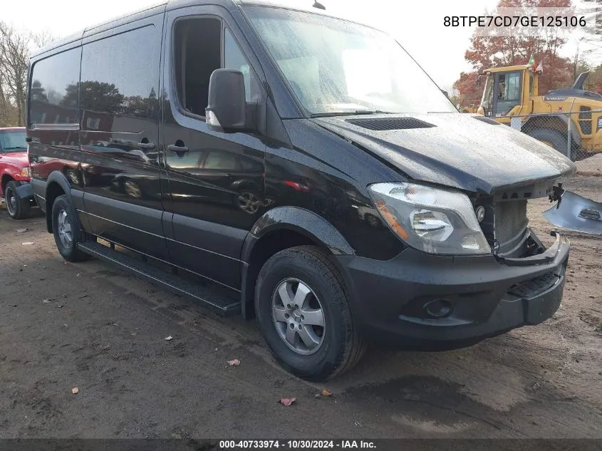 2016 Mercedes-Benz Sprinter 2500 Normal Roof VIN: 8BTPE7CD7GE125106 Lot: 40733974