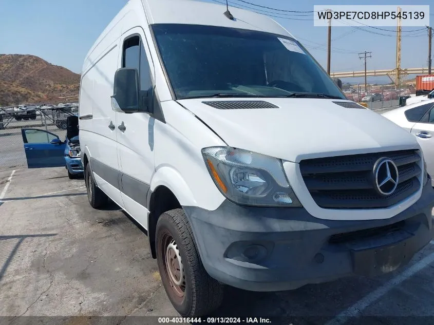 2017 Mercedes-Benz Sprinter 2500 VIN: WD3PE7CD8HP545139 Lot: 40316444