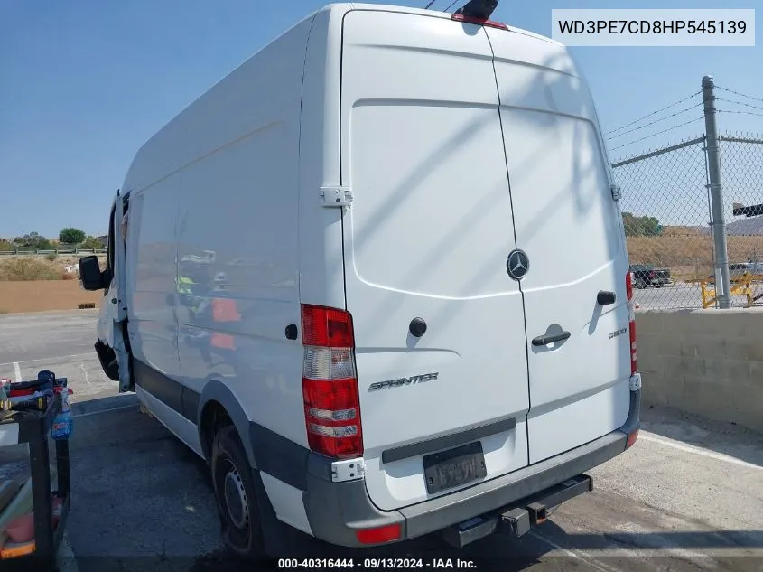 2017 Mercedes-Benz Sprinter 2500 VIN: WD3PE7CD8HP545139 Lot: 40316444