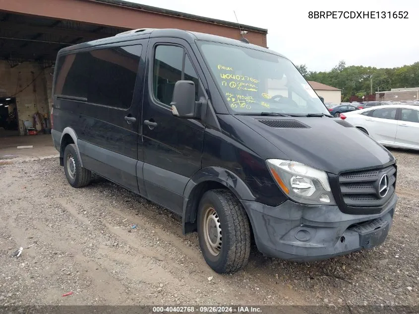 2017 Mercedes-Benz Sprinter 2500 VIN: 8BRPE7CDXHE131652 Lot: 40402768