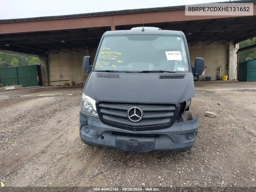 2017 Mercedes-Benz Sprinter 2500 VIN: 8BRPE7CDXHE131652 Lot: 40402768