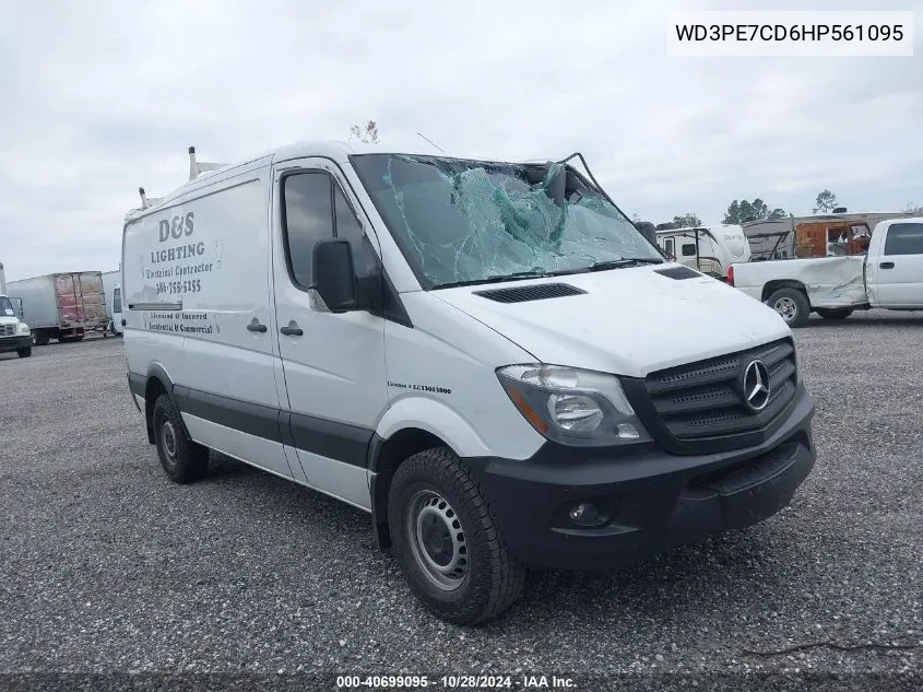 2017 Mercedes-Benz Sprinter 2500 Standard Roof V6 VIN: WD3PE7CD6HP561095 Lot: 40699095