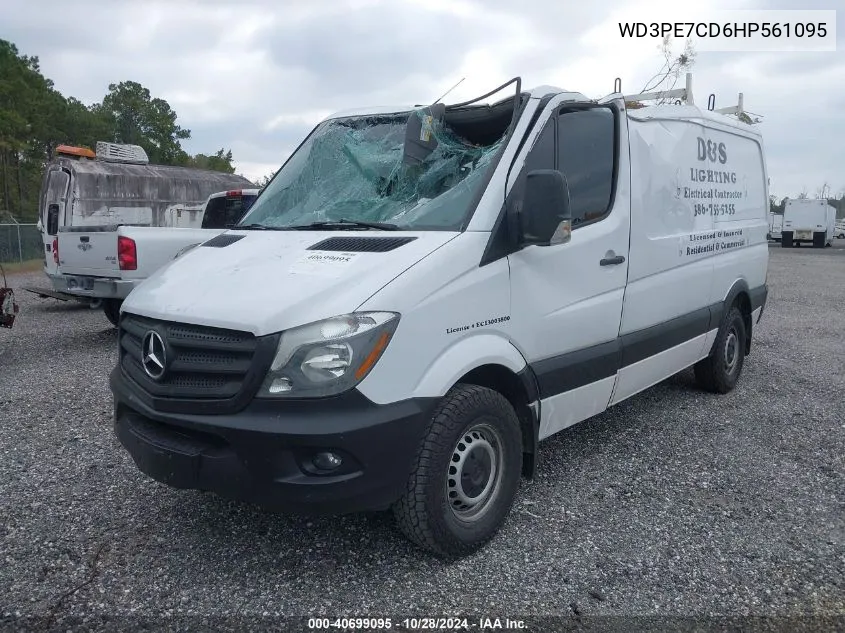 2017 Mercedes-Benz Sprinter 2500 Standard Roof V6 VIN: WD3PE7CD6HP561095 Lot: 40699095