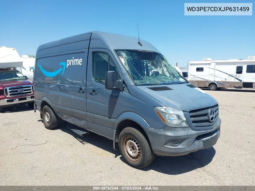 2018 Mercedes-Benz Sprinter 2500 Standard Roof V6 VIN: WD3PE7CDXJP631459 Lot: 39792248