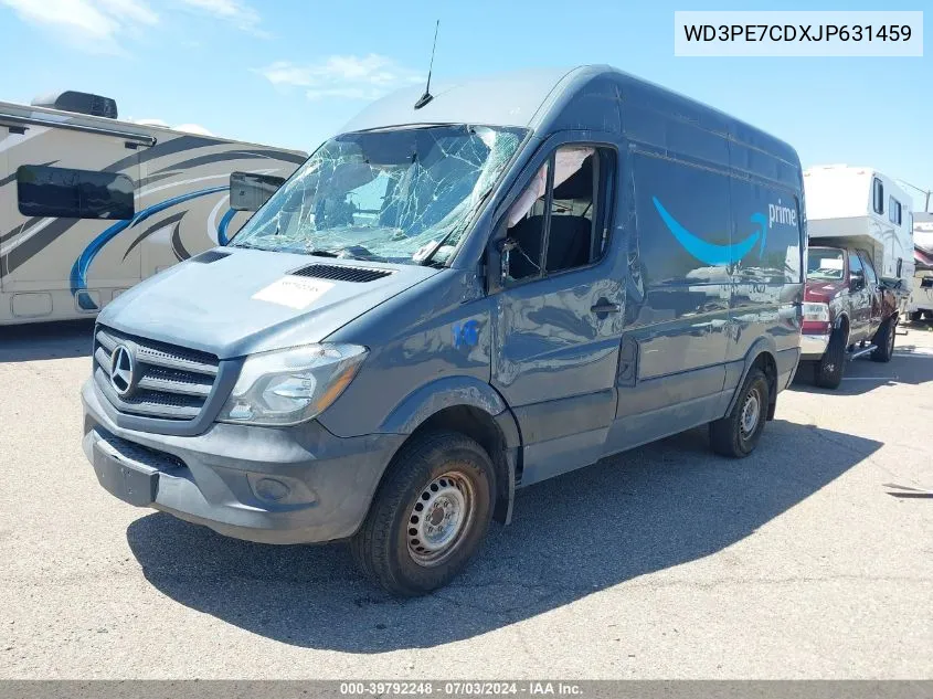 2018 Mercedes-Benz Sprinter 2500 Standard Roof V6 VIN: WD3PE7CDXJP631459 Lot: 39792248