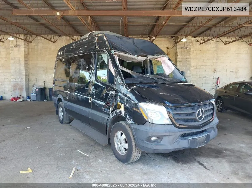 2018 Mercedes-Benz Sprinter 2500 Standard Roof V6 VIN: WDZPE7CDXJP613484 Lot: 40082625