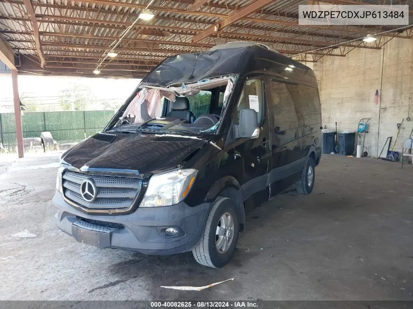 2018 Mercedes-Benz Sprinter 2500 Standard Roof V6 VIN: WDZPE7CDXJP613484 Lot: 40082625