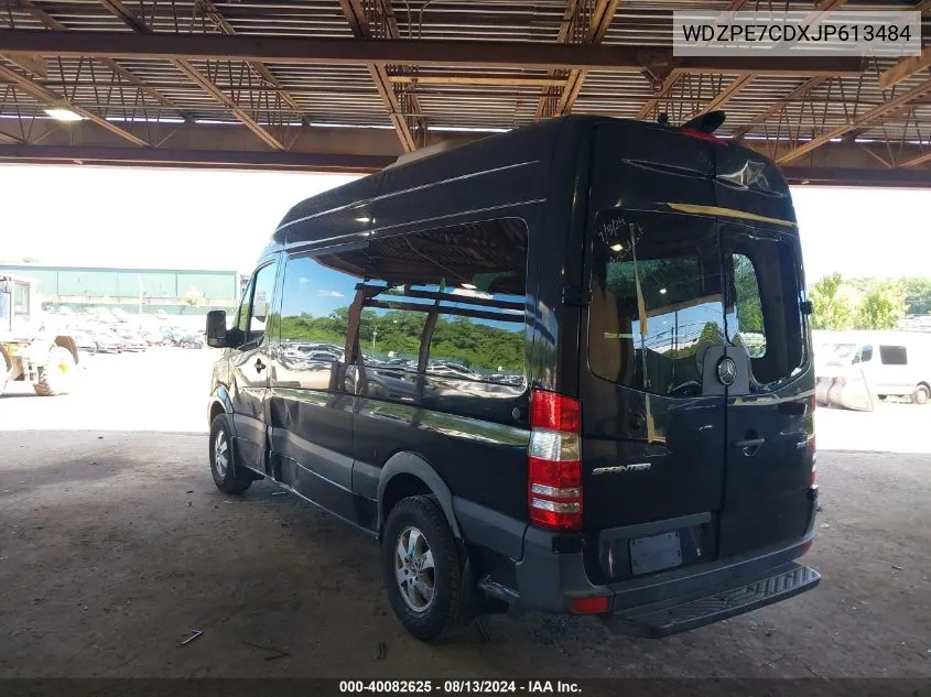 2018 Mercedes-Benz Sprinter 2500 Standard Roof V6 VIN: WDZPE7CDXJP613484 Lot: 40082625