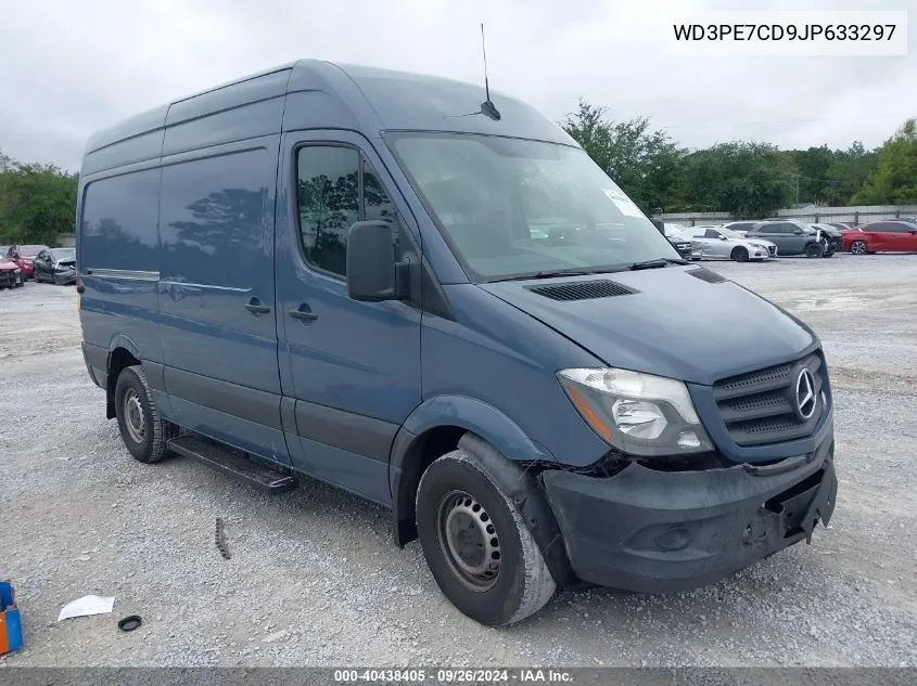 2018 Mercedes-Benz Sprinter 2500 Standard Roof V6 VIN: WD3PE7CD9JP633297 Lot: 40702997