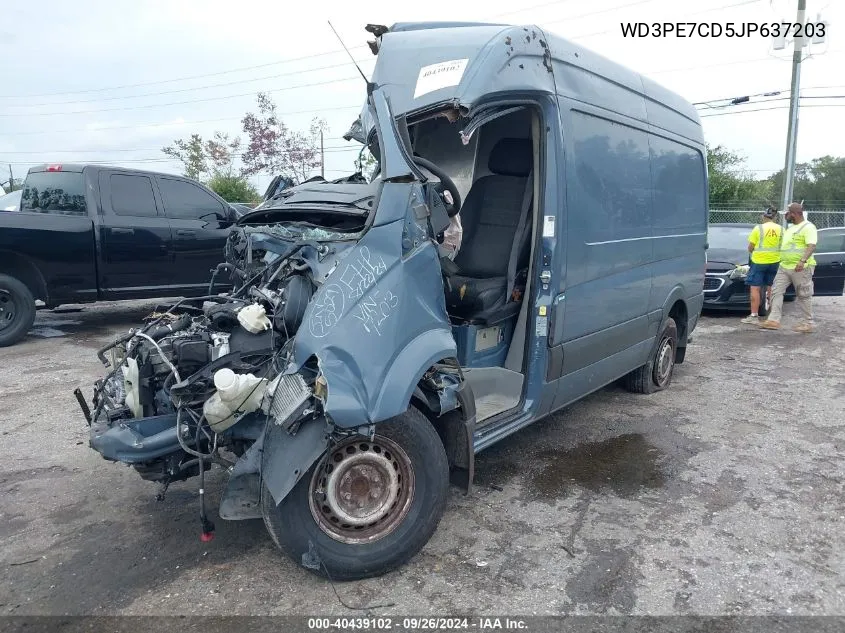 2018 Mercedes-Benz Sprinter 2500 Standard Roof V6 VIN: WD3PE7CD5JP637203 Lot: 40439102