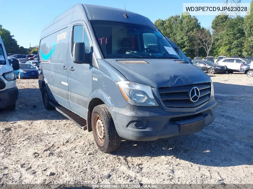 2018 Mercedes-Benz Sprinter 2500 Standard Roof V6 VIN: WD3PE7CD9JP623028 Lot: 40490388