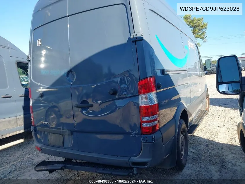 2018 Mercedes-Benz Sprinter 2500 Standard Roof V6 VIN: WD3PE7CD9JP623028 Lot: 40490388