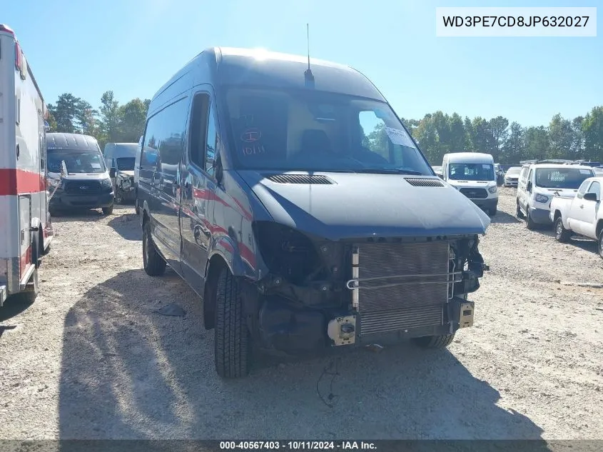 2018 Mercedes-Benz Sprinter 2500 Standard Roof V6 VIN: WD3PE7CD8JP632027 Lot: 40567403