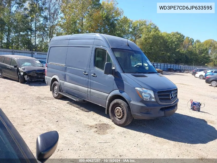 2018 Mercedes-Benz Sprinter 2500 Standard Roof V6 VIN: WD3PE7CD6JP633595 Lot: 40627257