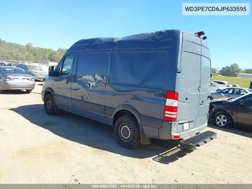 2018 Mercedes-Benz Sprinter 2500 Standard Roof V6 VIN: WD3PE7CD6JP633595 Lot: 40627257