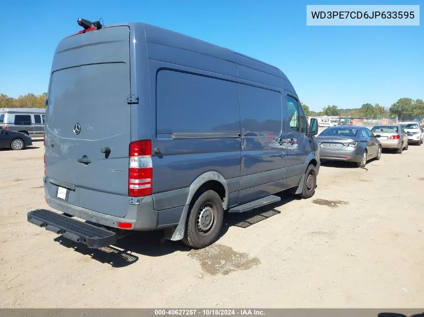 2018 Mercedes-Benz Sprinter 2500 Standard Roof V6 VIN: WD3PE7CD6JP633595 Lot: 40627257